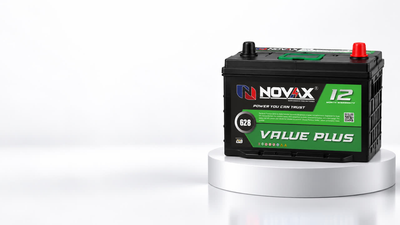 NOVAX Value Plus battery, 12 month warranty